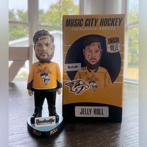 2025 Nashville Predators
Jelly Roll Bobblehead - Music City Hockey Bobble Heads